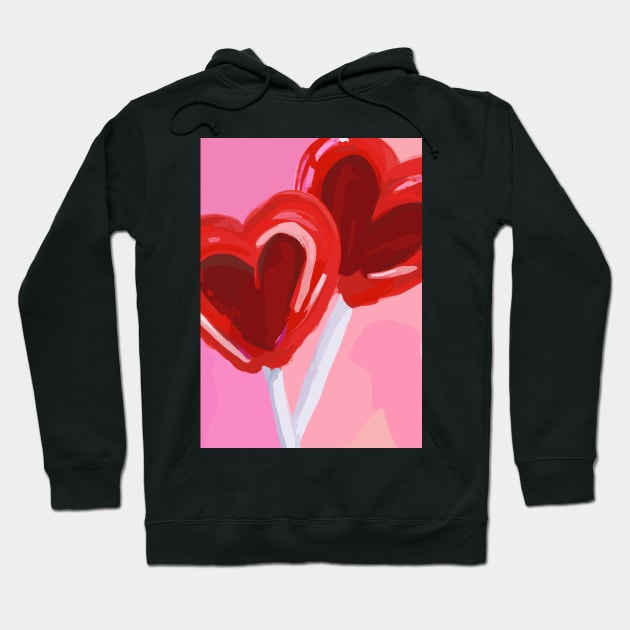 Heart Lollipop Hoodie by maxcode